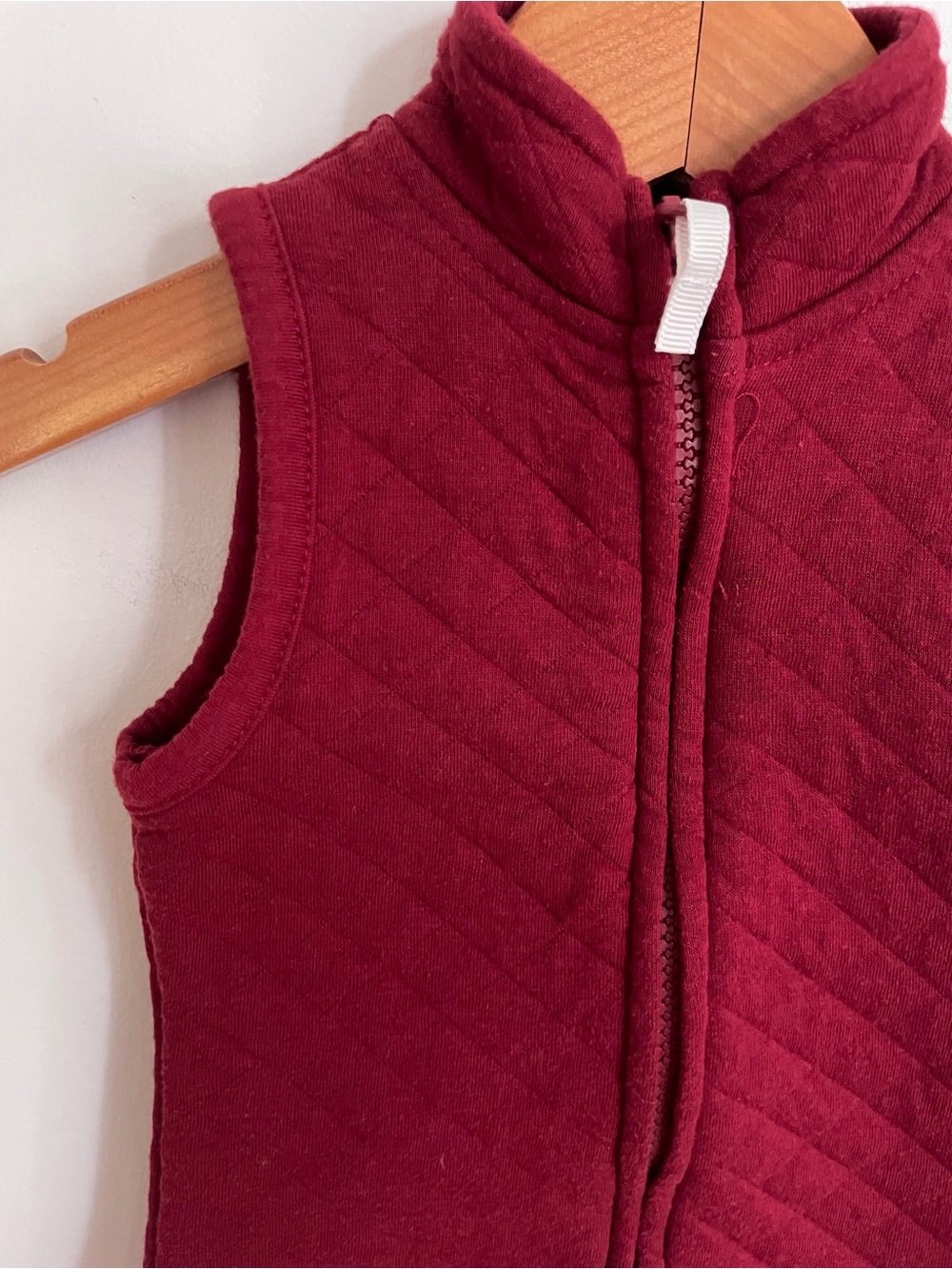 $4 💥Quilted Mulberry Full Zip-Up Vest, Mock Neck, Lightweight Great for Layering